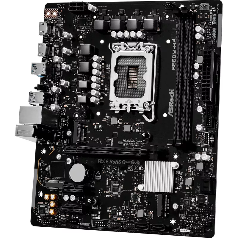 Placa-mãe ASRock B860M-H2 DDR5 LGA1851 Micro-ATX