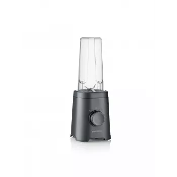 Batedeira de mesa SEVERIN SM 3743 — taça de 0,6 L, 320 W, preta, lâminas de aço inoxidável