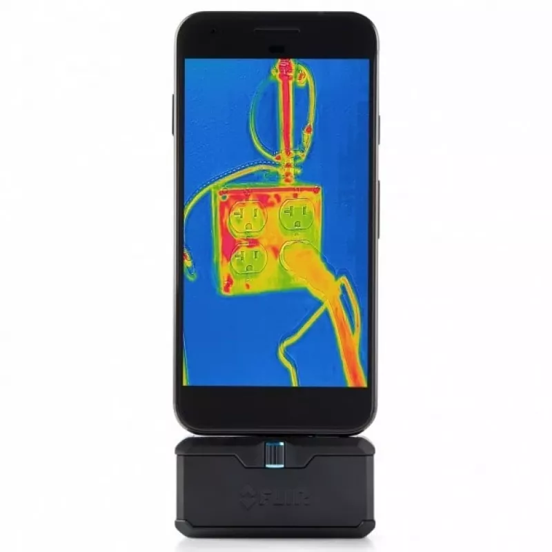 Câmara termográfica FLIR ONE Pro Android USB-C — FLIR, modelo FP3AC, 8,7 Hz, NETD 150 mK, 8–14 µm, foco fixo, USB-C