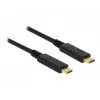Cabo USB DeLOCK 85531 USB 3.2 Gen 2 1 m USB C preto