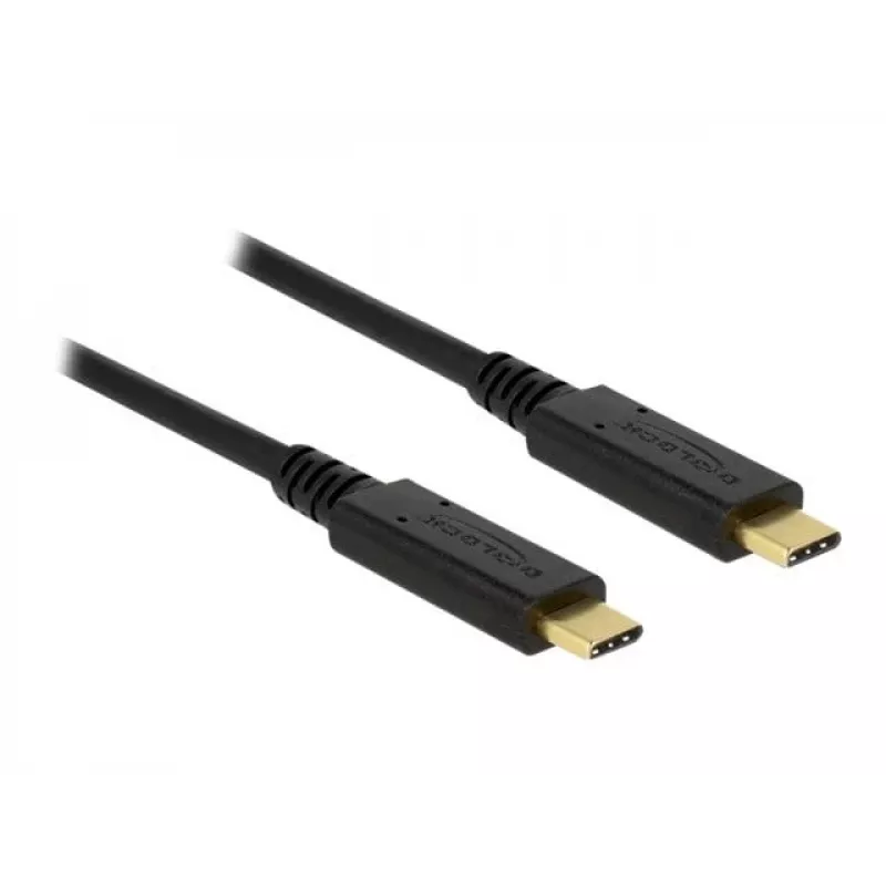 Cabo USB DeLOCK 85531 USB 3.2 Gen 2 1 m USB C preto