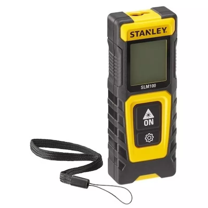 Medidor de distâncias STANLEY SLM100 — alcance laser 30 m, medidor manual compacto