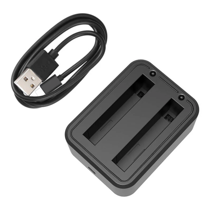 Carregador USB duplo Puluz PU818 para Insta360 X3 — carregamento USB de dupla ranhura