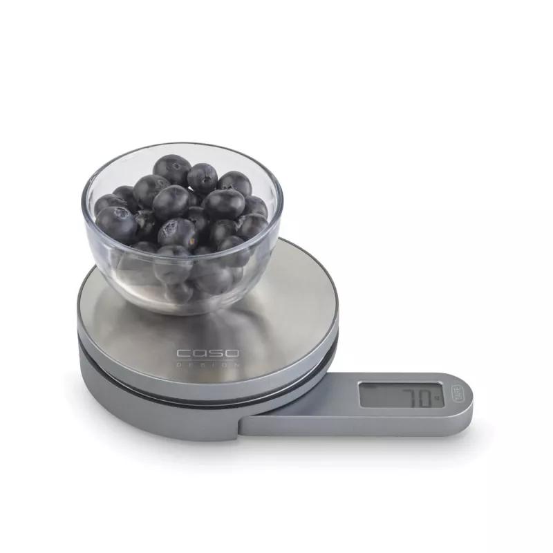 Caso | Balanças | Kitchen EcoMate | Peso máximo (capacidade) 5 kg | Divisão 1 g | Tipo de visor LCD | Aço inoxidável