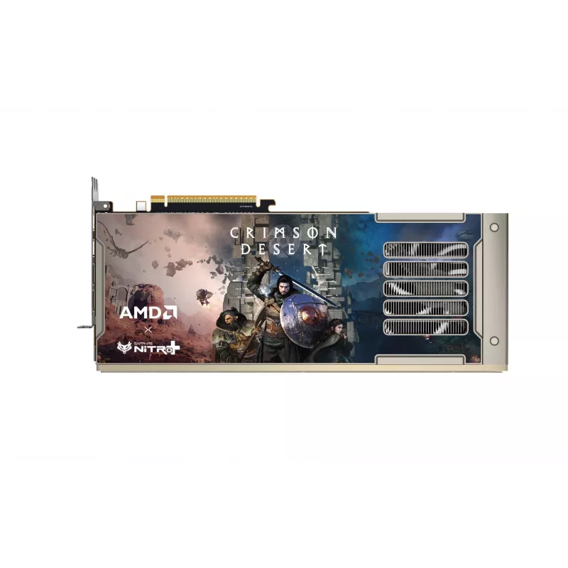 Placa gráfica Sapphire NITRO+ Radeon RX 9070 XT OC Crimson Desert Edition — 16 GB GDDR6, 256 bits, PCIe 5.0