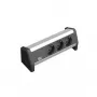 Extensão de energia Bachmann DESK 1 3 tomadas AC preto cinzento