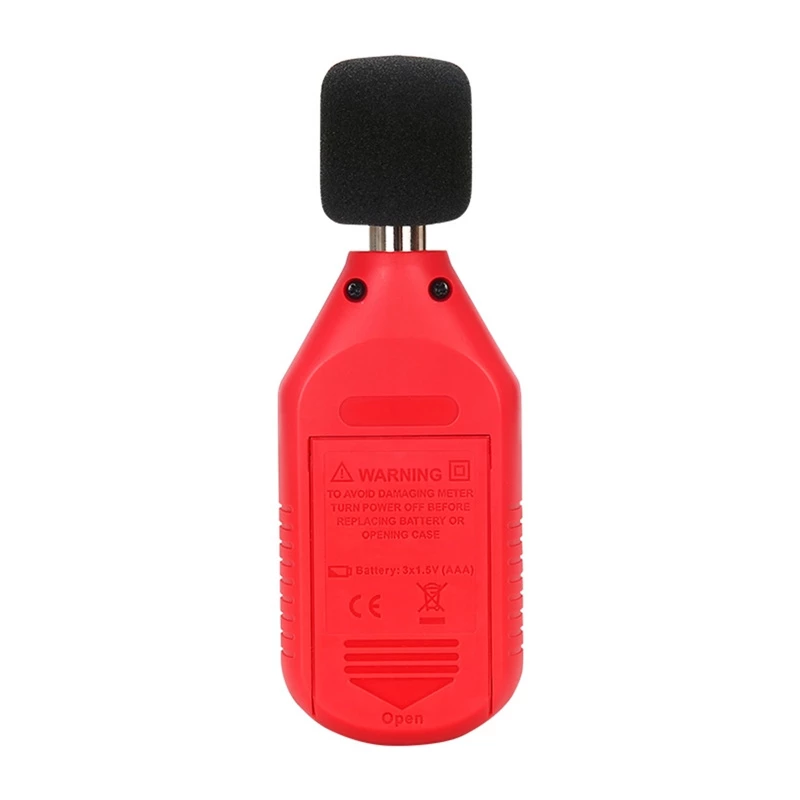 Medidor de nível sonoro UT353, gama 30–130 dB, frequência 31,5 Hz–8 kHz