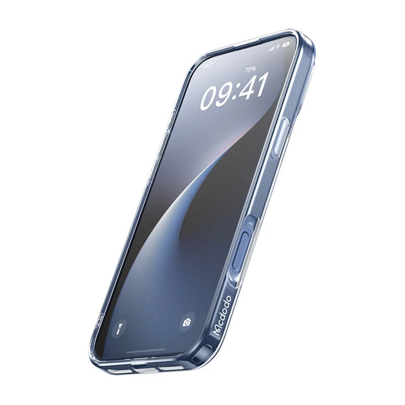 Capa protetora magnética Mcdodo PC-4923 para iPhone 16 Pro Max, transparente, alinhamento magnético, proteção contra riscos e quedas