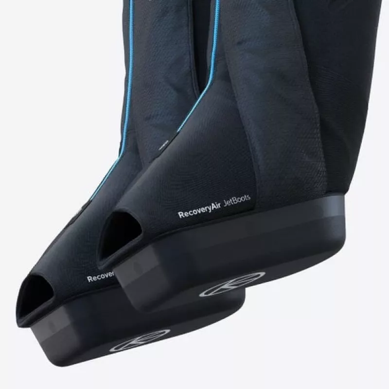 Therabody RecoveryAir JetBoots massajador de compressão para pernas, tamanho M, preto