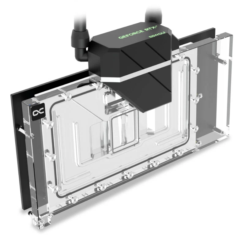 Arrefecedor de água Alphacool 14488 acrílico latão nylon preto transparente