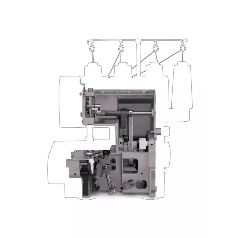 Máquina de costura SINGER HD0405 elétrica prateado Heavy-Duty