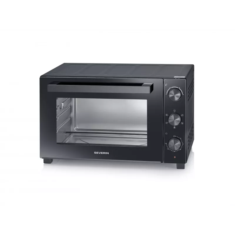 Forno elétrico de mesa autónomo SEVERIN TO 2076 — 46 L, 1800 W, autónomo, preto, 515×420×365 mm