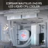 Refrigeração líquida All-in-One Corsair Nautilus 240 RS LCD 12 cm Branco