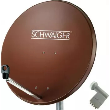 Sistema de TV por satélite SCHWAIGER SPI9962SET9 para 4 participantes, antena parabólica de 80 cm