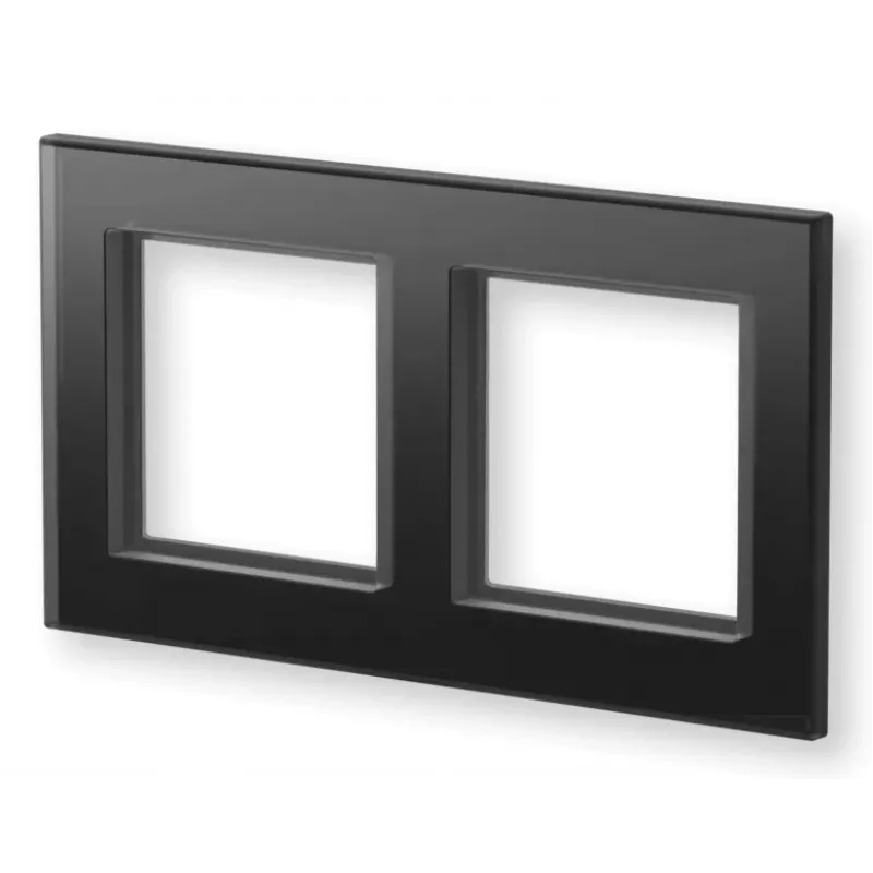 eQ-3 Homematic IP Moldura de vidro dupla, preto (162149A1)