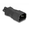 Adaptador de alimentação DeLOCK IEC 60320 C14 para ficha C5 2,5 A reto preto
