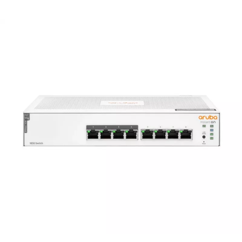 Comutador HPE Aruba Networking Instant On 8p Gigabit CL4 PoE 65W 1830