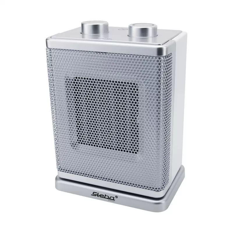 Aquecedor elétrico Steba KH 4 interior prateado, branco 1800 W