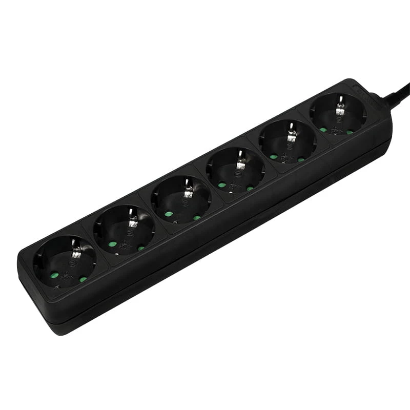 Régua de tomadas LogiLink LPS238B 1,5 m 6 tomadas AC interior preto