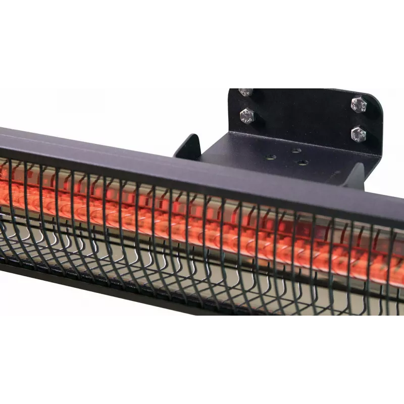 Aquecedor infravermelho SUNRED RD-DARK-25, 2500 W, Montagem na parede, IP55, preto