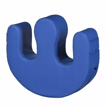 Almofada de reposicionamento/rotação para reabilitação ActionMed PR100AM — azul, suporte de pernas, bolsa e pegas