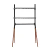 LogiLink BP0078 suporte de chão para TV, 49-70 polegadas, 4 pés de madeira de nogueira, 40 kg, preto