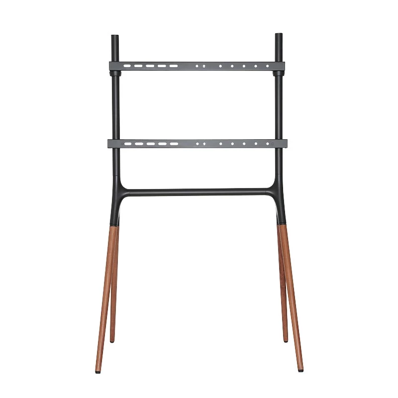 LogiLink BP0078 suporte de chão para TV, 49-70 polegadas, 4 pés de madeira de nogueira, 40 kg, preto