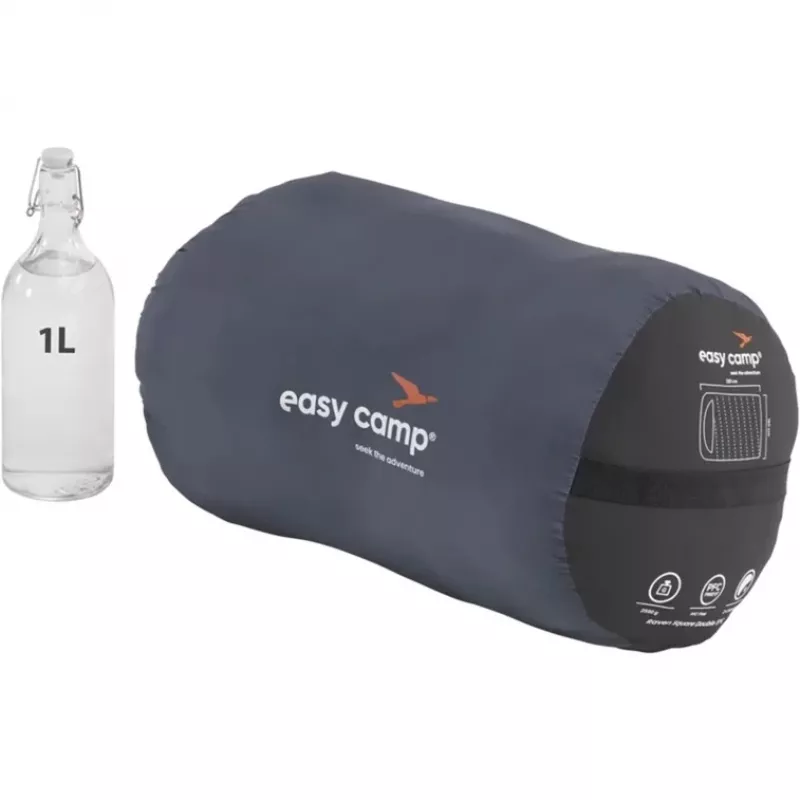 Saco-cama Easy Camp 240209 adulto microfibra Oxford poliéster preto