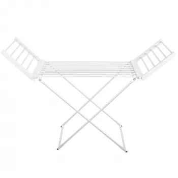 Estendal elétrico dobrável Adler AD 7821 – prata e branco, grau de proteção IP22