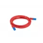 PATCHCORD LANBERG S/FTP CAT.6A 0.5M VERMELHO LSZH