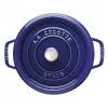 Cocotte redonda de ferro fundido Staub 24 cm Azul-escuro