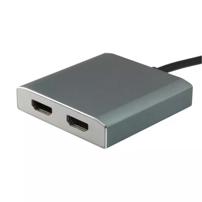 Equip 133464 adaptador MST USB-C para 2x HDMI (fêmea), USB 3.2 Gen 1, 4096x2160 @30 Hz, 15 cm