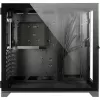 Caixa de computador C-703 Vision ATX Gaming, vidro temperado, preto