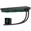 Gamemax | Refrigeração líquida para CPU | HAILSTORM 360 LCD | preto
