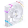 Ventoinha de caixa de 120 mm Jonsbo HF2-120 Branco — Reverse Blade, PWM, ARGB