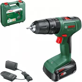 Berbequim de impacto sem fios EasyImpact 18V-38 (verde/preto, bateria de iões de lítio 2,0Ah, mala de transporte, POWER FOR ALL ALLIANCE)