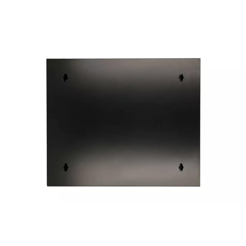 Armário Rackmount Extralink 6U 600x600 AZH preto montado na parede, basculante