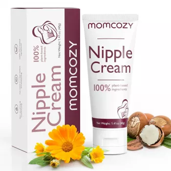 Creme para mamilos 100% natural Momcozy, manteiga para mamilos vegana sem lanolina