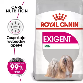Comida seca para cães Royal Canin Mini Exigent 1 kg — raça pequena sénior, 30 % proteína, 22 % gordura