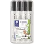 Marcador para quadro branco Staedtler 351WP4-9X preto ponta 2,0 mm