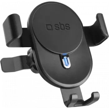 Suporte SBS com carregamento sem fios 15 W e morsa (preto) (TESUPWIR15SCREW)