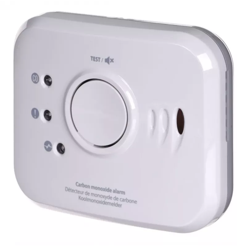 Detetor de monóxido de carbono FireAngel NM-CO10X modelo com interface com interface com fios para segurança doméstica