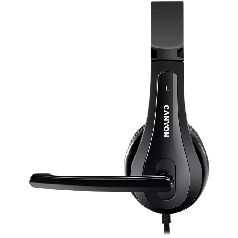 Headset para PC CANYON HSC-1 com microfone plano 2m preto