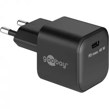 Carregador Goobay 65331 carregador rápido AC para interior preto USB Type-C