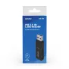 Leitor de cartões SAVIO AK-64 USB 3.2 Gen 1 saída tipo A, ranhura MicroSD, 5000 Mbit/s, preto