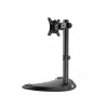 Suporte de secretária para monitor GEMBIRD MS-D1ST-04 para ecrãs de 13–32 polegadas, altura e inclinação ajustáveis, VESA 75x75–100x100, até 8 kg