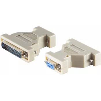 Adaptador Sub-D ShiverPeaks 78420, 9 pinos (DE-9) para 25 pinos (D‑Sub 25)