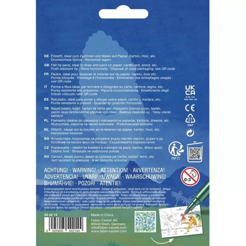 Lápis de cor Faber-Castell 554214 multicoloridos 13 unid.
