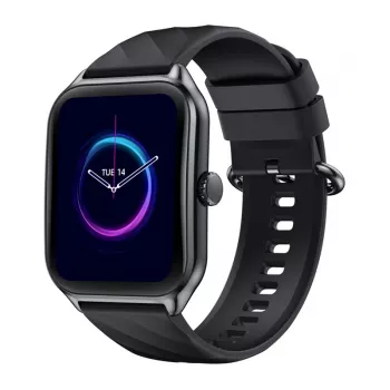 Smartwatch Zeblaze GTS 4 — 1,94 polegadas (4,93 cm) AMOLED, 466×466 px, ecrã tátil, Wi-Fi, bracelete de silicone, preto