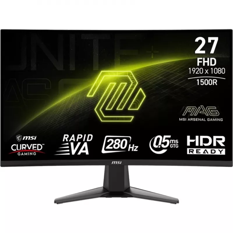Monitor MSI MAG 276CXFDE 27 polegadas Curved Rapid VA FullHD